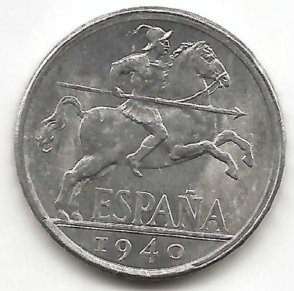 Spain - 10 Cents 1940 (perra gorda) Francisco Franco