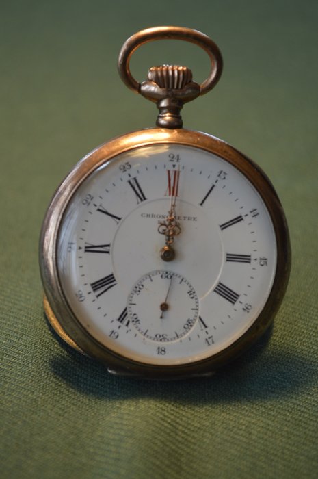 IAXA - Chronometre IAXA Haute Precision. Silver pocket - pocket watch circa 1905 - Ανδρικά - 1901-1949