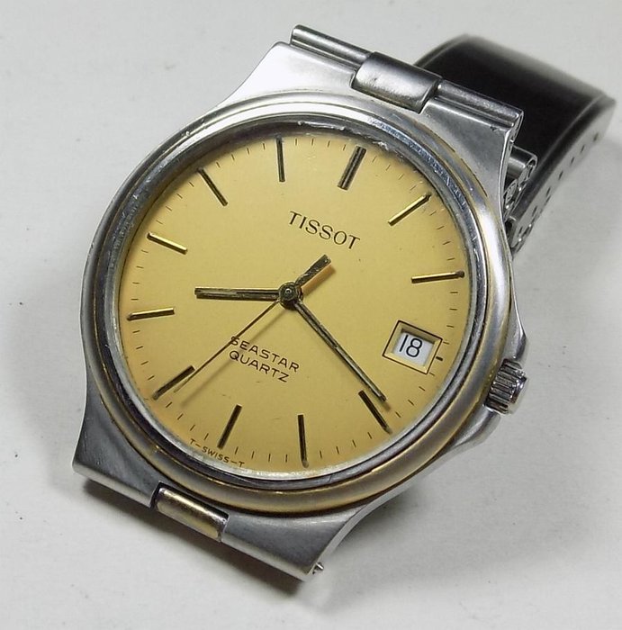 Tissot Seastar - D391 - Yellow Dial - 1980's - Men's Wristwatch