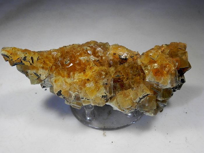Yellow Brown Fluorite Crystals - 14x9x6 cm - 550 g