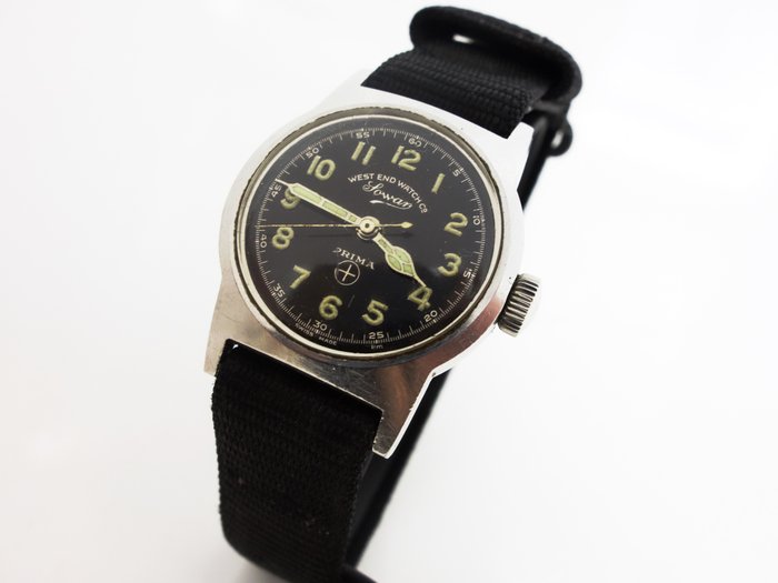 West End Watch Co. Sowar PRIMA Military Vintage Men's WristWatch 1940's