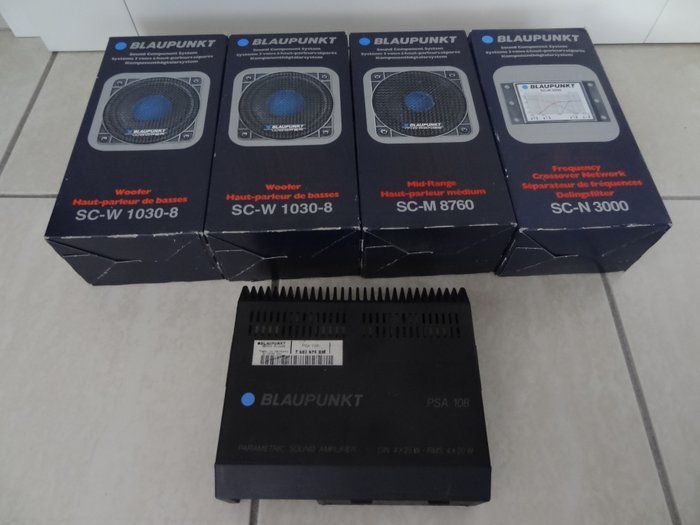 6 x speakers Blaupunkt 3-way Sound Component System unused NOS Vintage very rare Porsche 928 924 944 and others