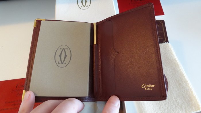 cartier leather diary