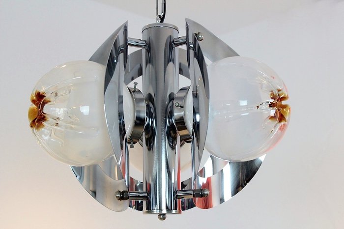 Mazzega Murano Design lamp, Italian design, Space Age