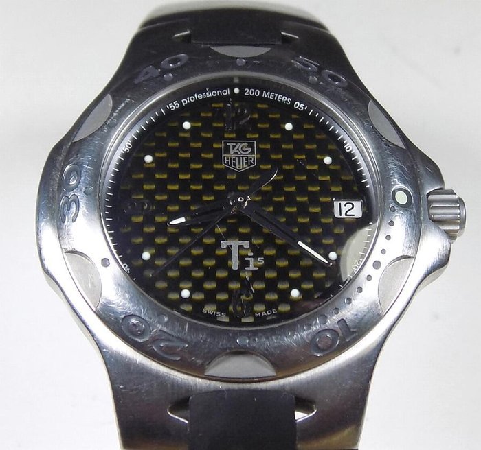 Tag Heuer Kirium Ti5 - WL1181  - Carbon Fiber Dial - 200M - 2000 - Men's Wristwatch