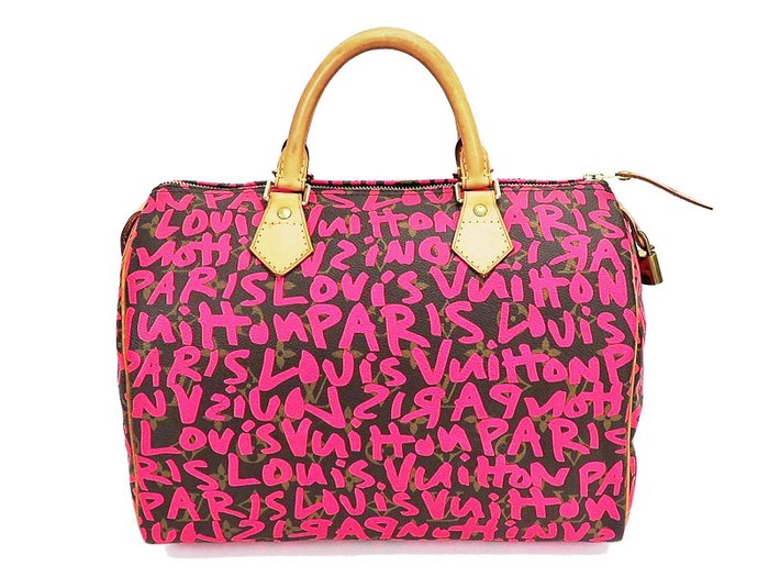 Louis Vuitton – Graffiti Speedy 30 Monogram bowling bag – Stephen Sprouse – Collector&#39;s bag ...