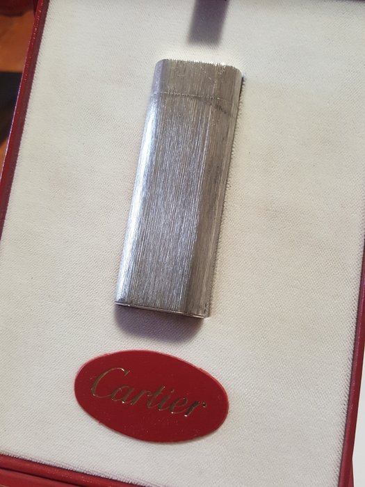 Accendino CARTIER - Paris in Argento pieno 925 ( Sterling Silver ) lighter , briquet , - no placcato -