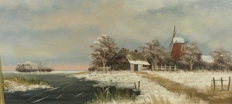 J Verda (20th century) -   Winterlandschap