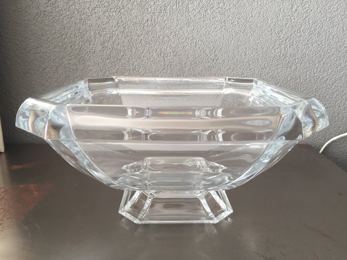 Heavy crystal glass bowl JG Durand