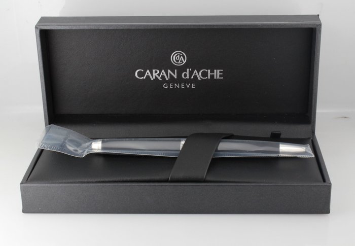 Caran dAche PATEK PHILIPPE Caran D'Ache Matte Black Pen With Box Manual Outer Sleeve 