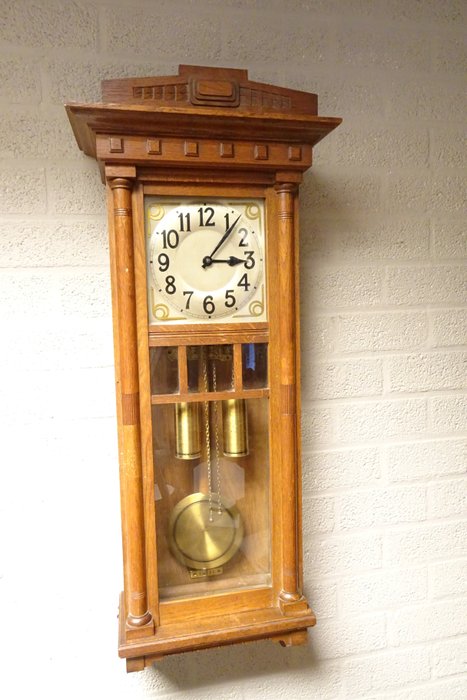 Large Art Deco regulator wall clock - Sopra - circa 1920