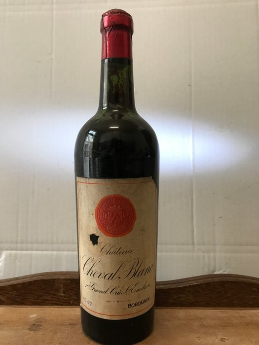 1947 Château Cheval Blanc, 1er GCClassé Saint-Emilion (Van Der Meulen) - 1 bottle (0,75ltr) - (Parker 100/100)