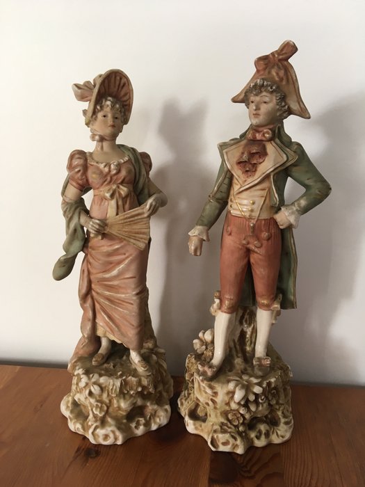 Eduard Eichler / statuettes Royal Dux / couple of statuettes