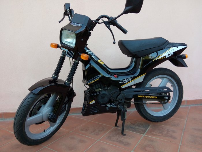 Malaguti Fifty 50 cc 1979 Moped Motorrad schwarz black 1:18 Atlas 