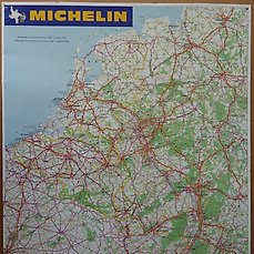 kleuring cruise Concurreren Michelin - wegenkaart West-Europa (West-Duitsland, België, - Catawiki