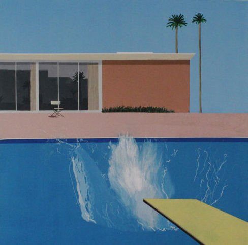 David Hockney - A bigger Splash, The Sunbather - Catawiki