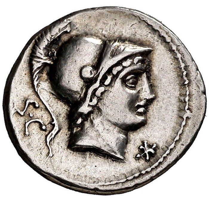 Roman Republic - C. Coelius Caldus, Rare Denarius circa 