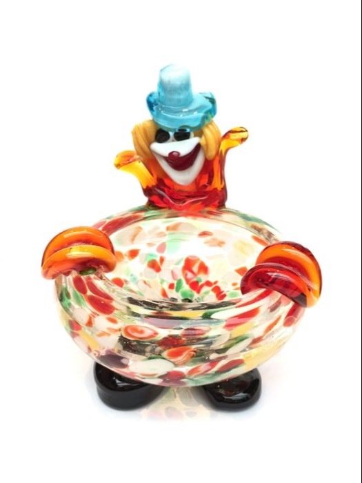Murano ashtray clown 1960s-1970s Very rare