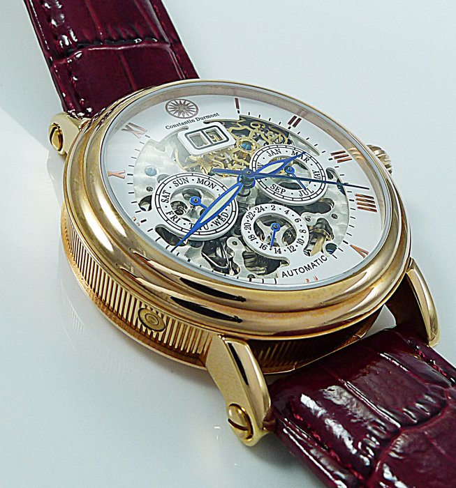 Constantin Durmont men's wristwatch - Automatic Skeleton - NEW