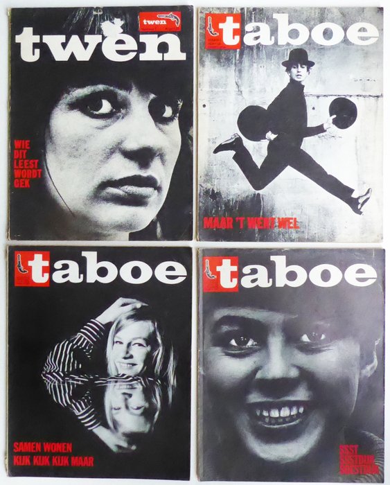 Tijdschriften; Twen/taboe - 4 nummers - 1960/1961
