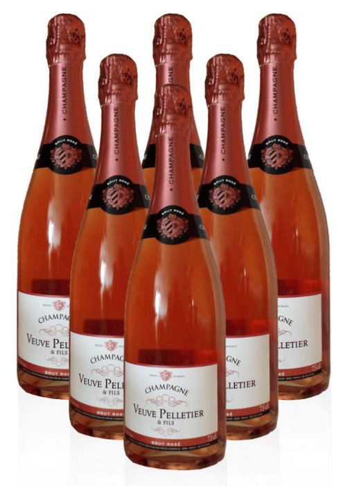 Champagne Brut Rosé Veuve Pelletier - 6 bottles (75cl)