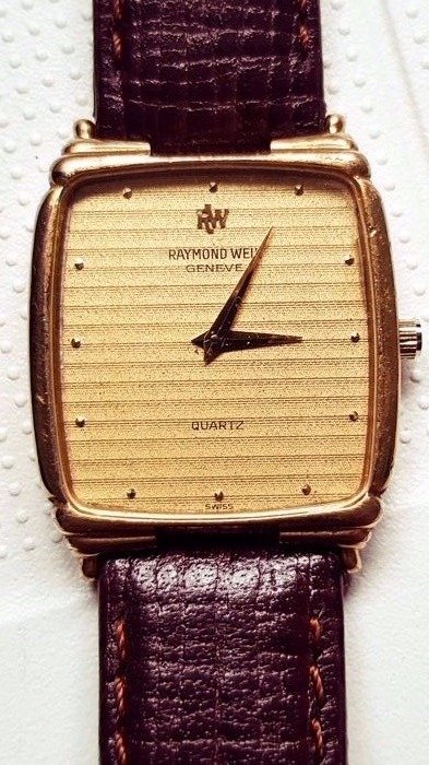 Raymond Weil 18K Gold Electroplated - Wristwatch 