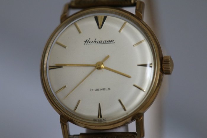 Vintage Habmann - 17 jewels - Anti-magnetic / Incabloc - German made - Men's wristwatch - 1960s