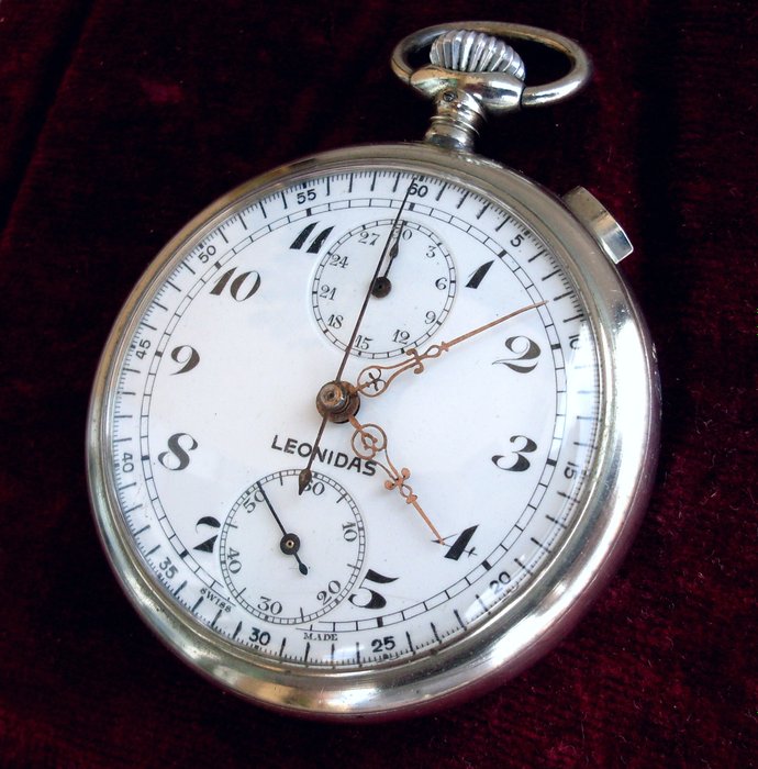 Leonidas - Men's chronograph pocket watch - 1920s–1930s