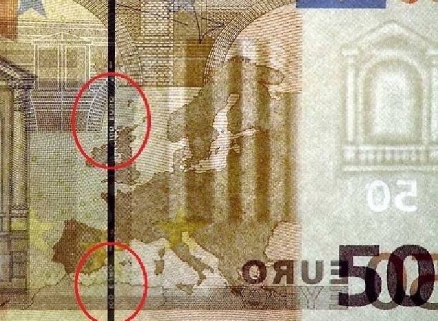 European Union - Italy - 50 euro 2002 - Draghi - ERROR Note - security thread of the 100 euros instead of the 50 euro