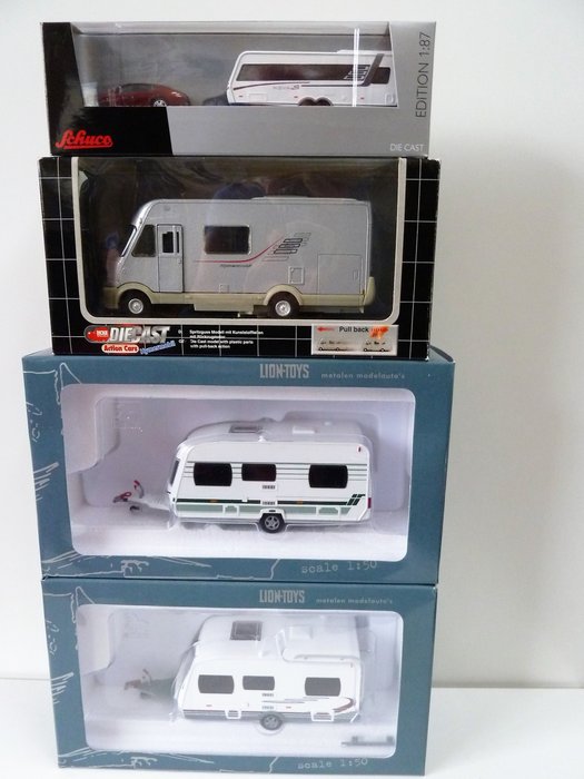 Various - Scale 1/43-1/87 - Lot with 7 models: 7 x Caravan
