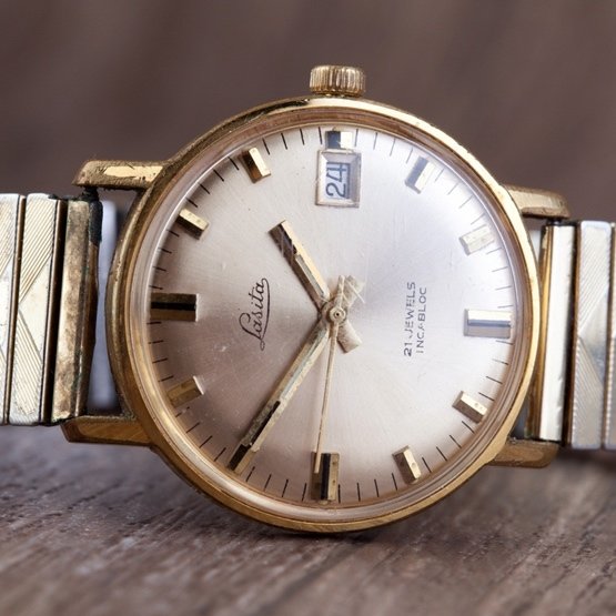Lasita men's wristwatch, vintage, around the 1950s/1960s