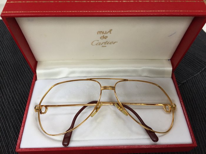 cartier gold eyeglasses frames
