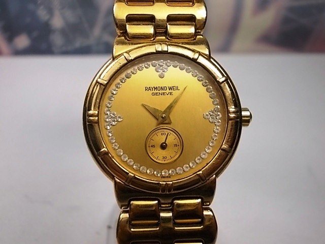 Raymond Weil Geneve model 9814 - Gold plated womens wristwatch c.1980/90s
