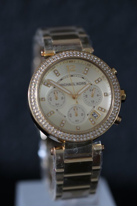 udendørs Interessant suffix Michael Kors Parker MK 5354 women's wristwatch - never worn - Catawiki