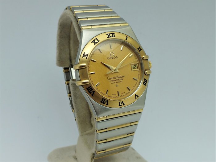 18 carat gold omega constellation watch