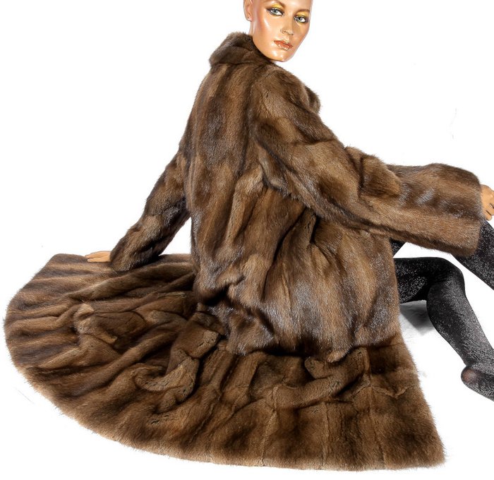 Fantastic Genuine Fur Coat Made Of, New Muskrat Fur Coats