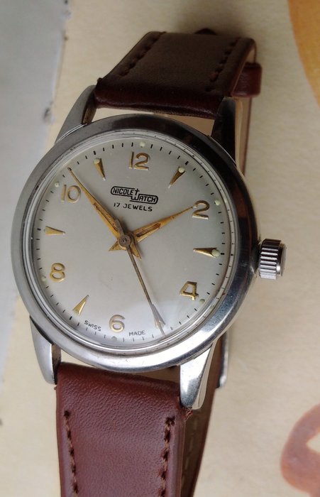 Nicolet Watch - Swiss made - Masculin - 1950-1959