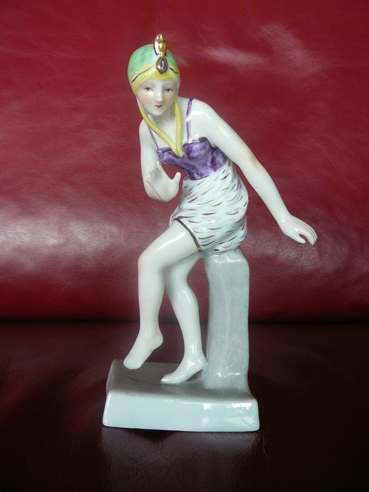 Erphila - Germany; porcelain Art Deco dancer