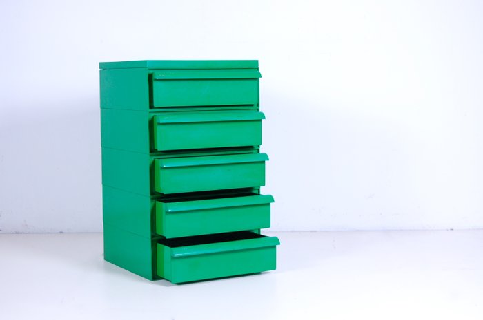 Simon Fussel for Kartell - chest of drawers 4602 - colour: green
