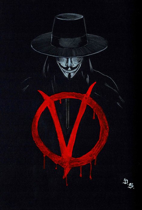 Diego Septiembre - Original Drawing - V For Vendetta