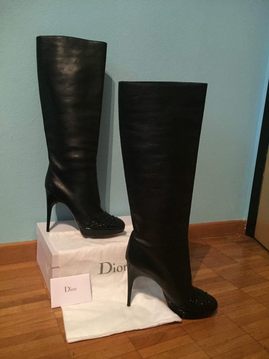 dior leather boots