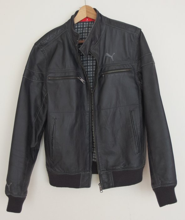 puma leather jacket