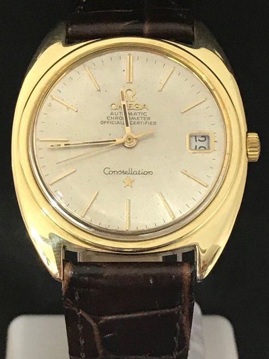 omega constellation gold plated
