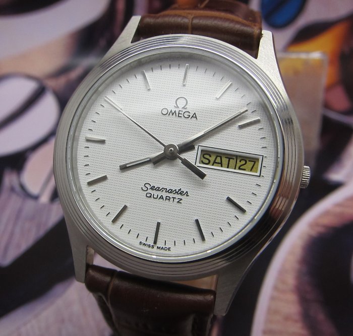 Omega - Seamaster Embossed Dial - 1425 - Men's Quartz Watch - 1990-present