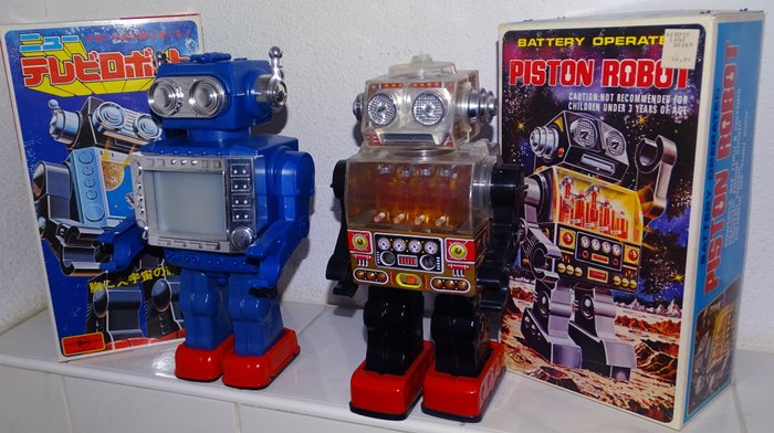 Horikawa, Japan - Piston Robot - 70s/80s + Engine Robot - 70s/80s