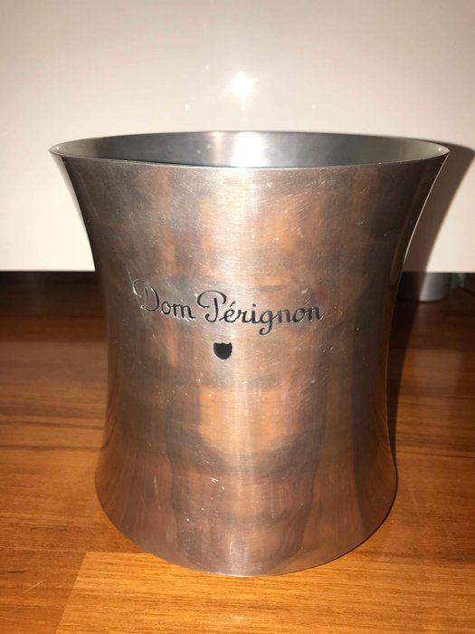 Dom Perignon, Champagne ice bucket, tin/metal - colour: silver