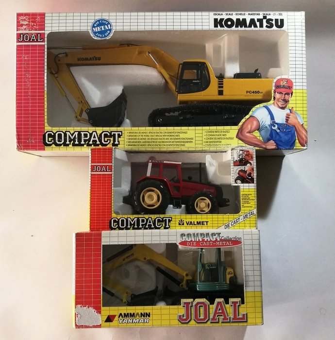 Joal - Scale 1:32 - Lot of 3 models 2 climbers and a tractor