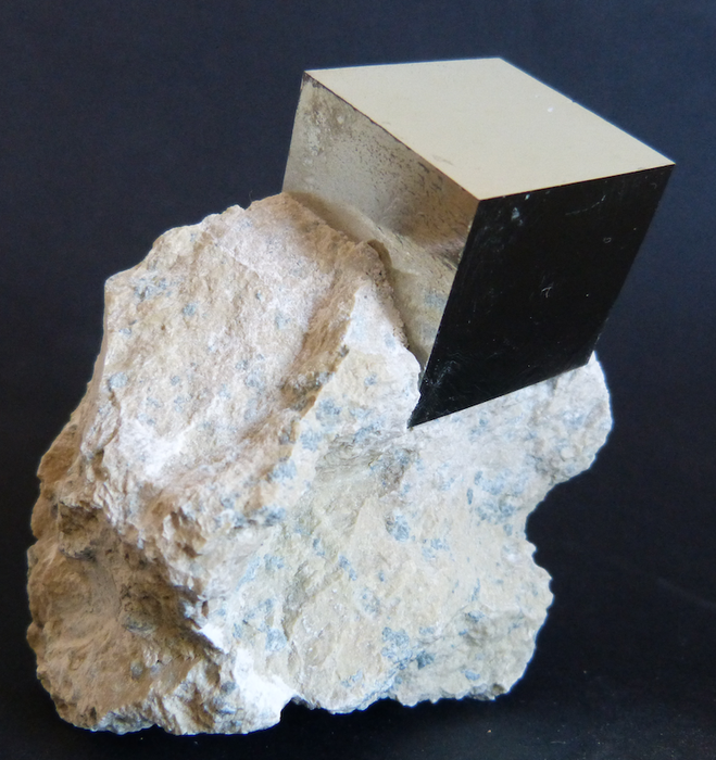 333 gram iron pyrite spain mines. cubic pyrite matrix