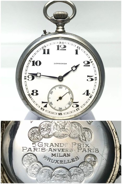 Longines “5 Grands Prix” pocket watch - ca. 1910