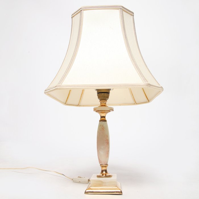 Large Royal Onyx Table Lamp Mounted In, Onyx Table Lamp